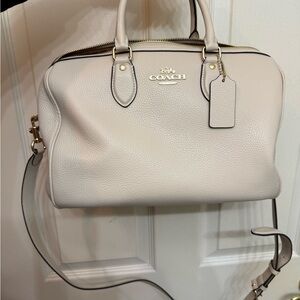 Coach Off-White Leather Satchel